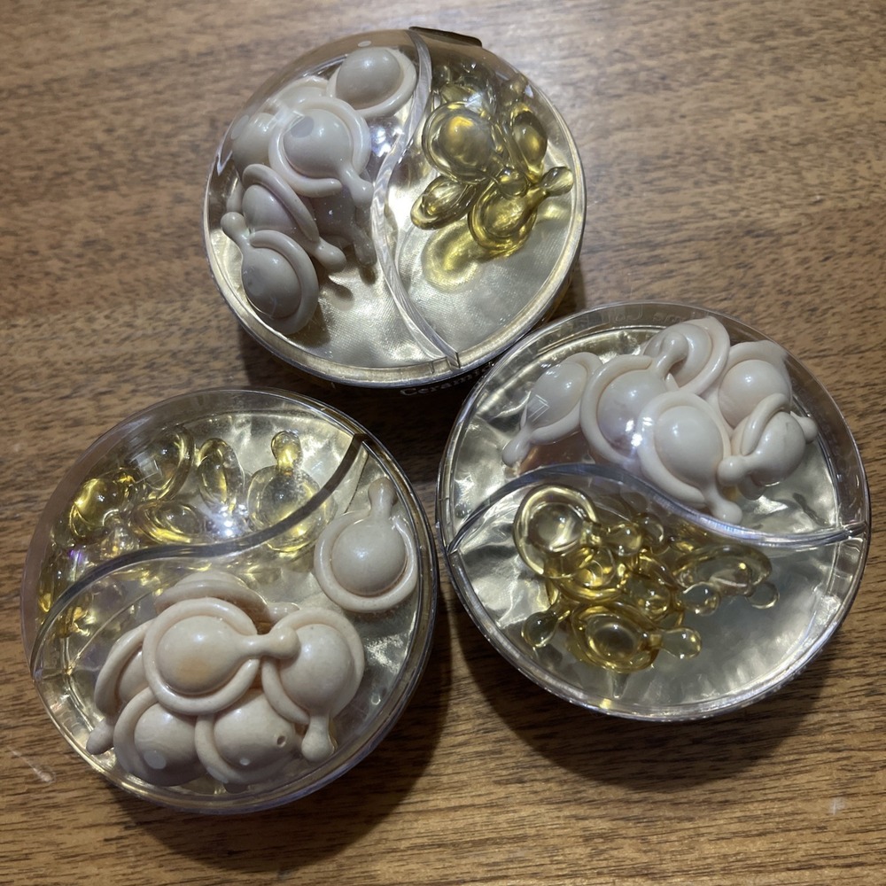 ELIZABETH ARDEN 7x CERAMIDE GOLD RESTORATIVE CAPSULES & 7x EYE CAPSULES (LOT 3)